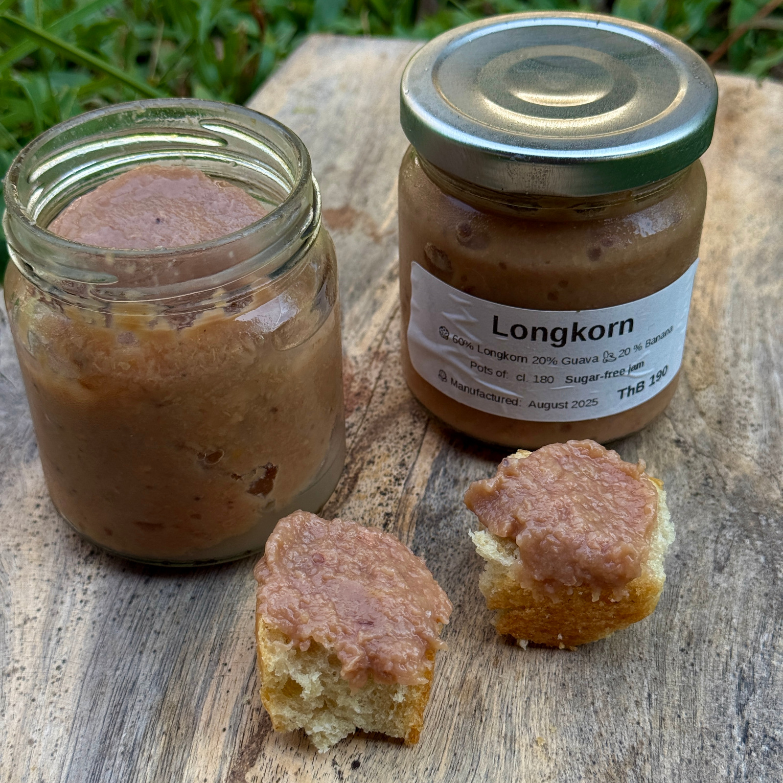 Jar of handmade longkong jam